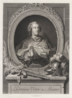 KG 13428
<br/>
Portret van Lodewijk XV
<br/>
<em>Wille, Johann Georg (1715-1808)</em>